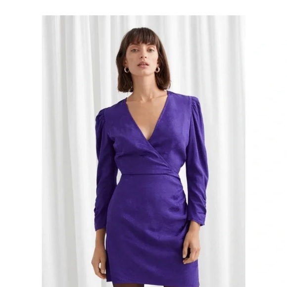 & Other Stories Dresses & Skirts - & Other Stories Vibrant Purple Long Sleeve Dress